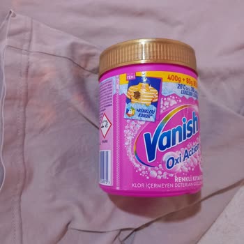 Renkli Kıyafetlerde Vanish Oxi Action Renk Solması