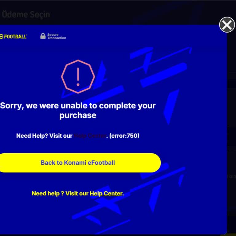 Codashop'ta Efootball Alışverişi Sürekli Error 750 Hatasıyla Engelleniyor