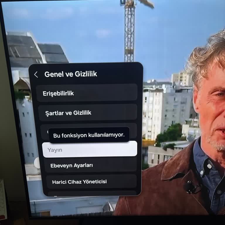 Samsung TV’de Yayın Ve Fabrika Ayarları Menüsü Pasif