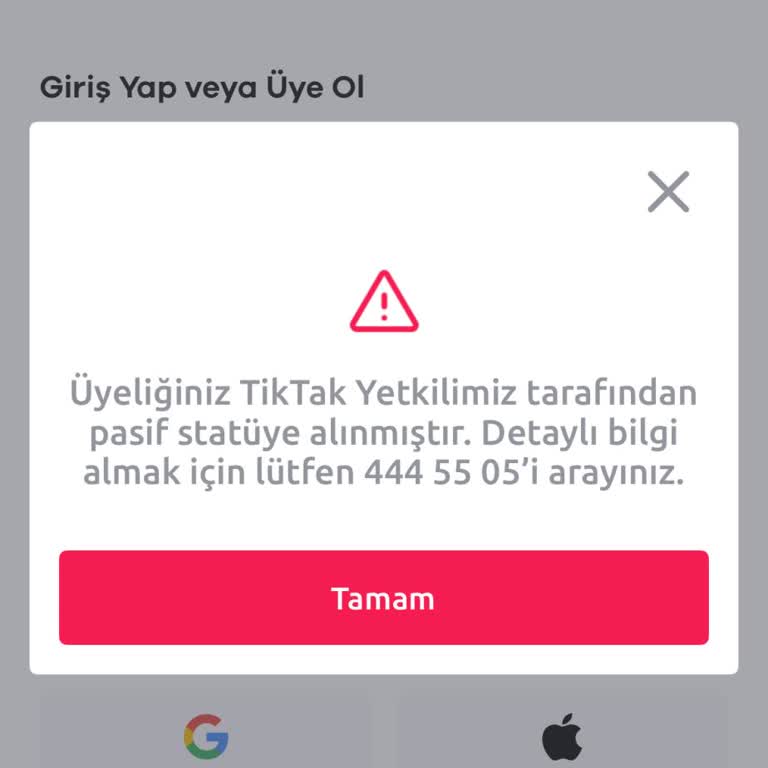 Mernis Sorunu Nedeniyle Hesabım Pasif Ve Destek Yok
