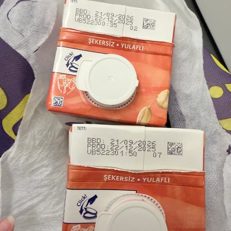 Alpro Yulaf Sütü Siparişlerinde Son Tüketim Tarihi Uyarısına Uymama