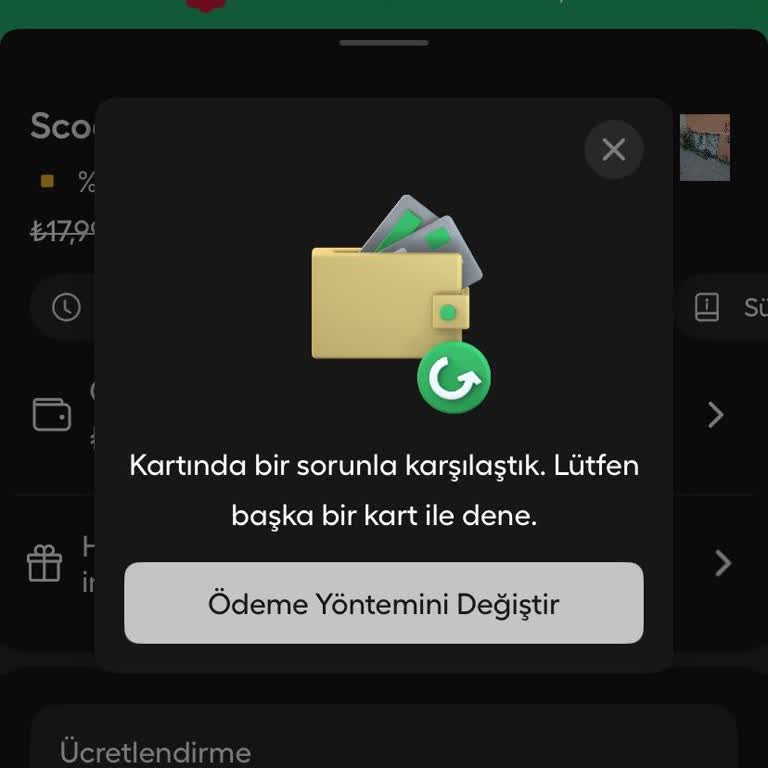 Martı Uygulamasında Aktif Kartımla Ödeme Hatası Ve Çözüm Bulunamayan Müşteri Hizmeti