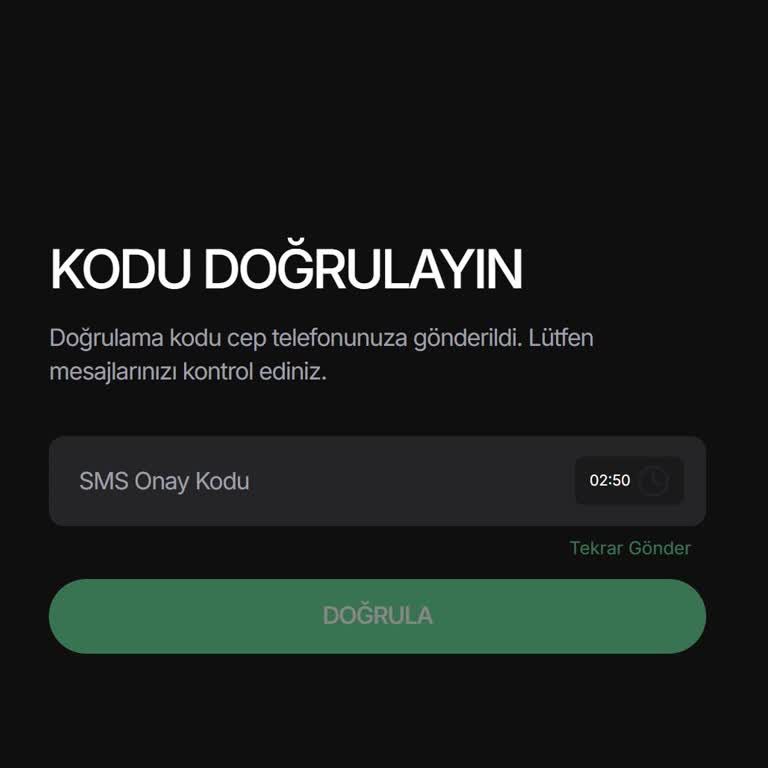 Bitay Hesabım Giriş Sorunu SMS Kod Gelmedi