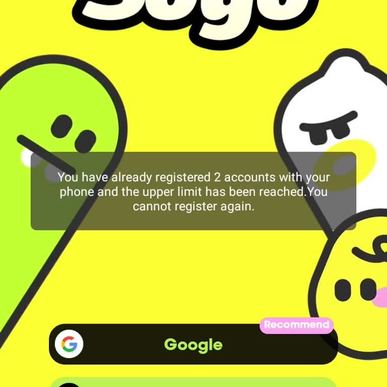 Soyo App Device Limit Error Reached Max Account Registrations