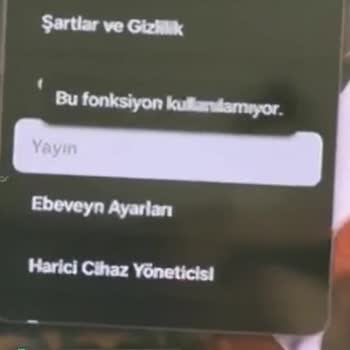 Samsung TV Yayın Fonksiyonu Kullanılamıyor