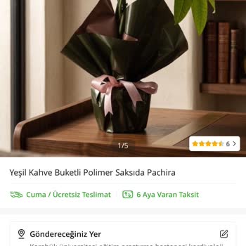 Çiçek Sepeti Para Ağacı Yerine Farklı Çiçek Gönderildi, İade Ve Geri Ödeme Talebi