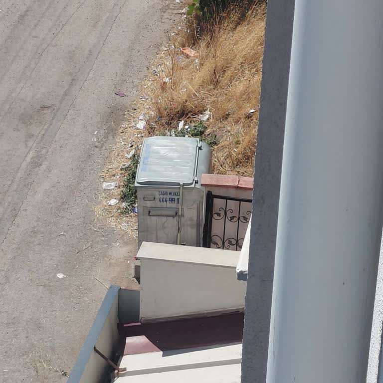 Ayyıldız Caddesi 4202. Sokakta Çöp Konteyneri Altı Hijyen Sorunu