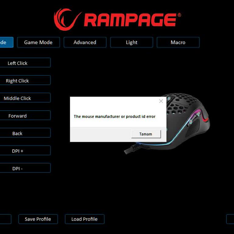Rampage SMX‑R64 Fare Tanıma Hatası Ve Ters Yön Hareketi