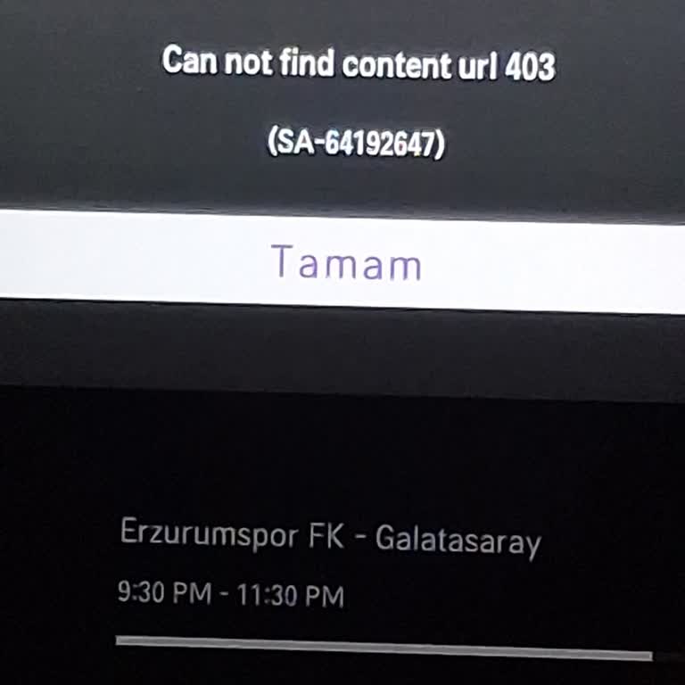 Canlı Maç Yayınları Açılmıyor Ve Telafi Talep Ediyorum