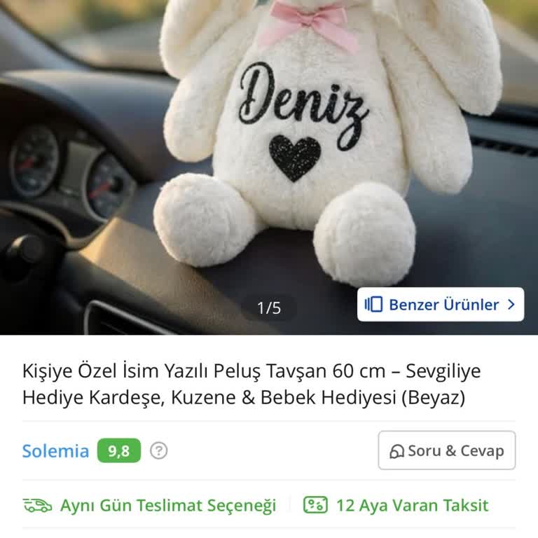 Çiçek Sepeti Kişiselleştirilmiş Pelüş Tavşan Görseldekiyle Uyuşmuyor Ve İade Reddedildi