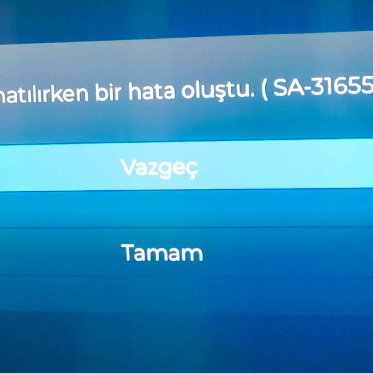 Tod Uygulamasında Maç Yayını Hatası (SA-31655527)