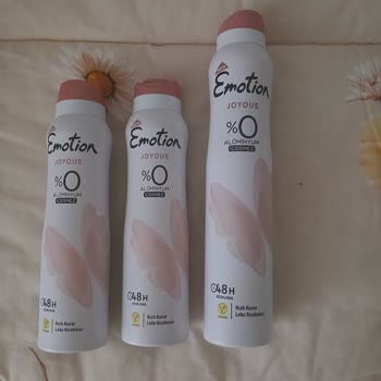 Kendiliğinden Boşalan Emotion Joyous Deodorant Şişeleri