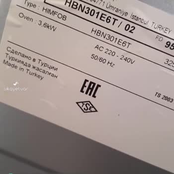 Bosch Ankastre Fırında İnsan Güvenliği Hiçe Sayılmış!