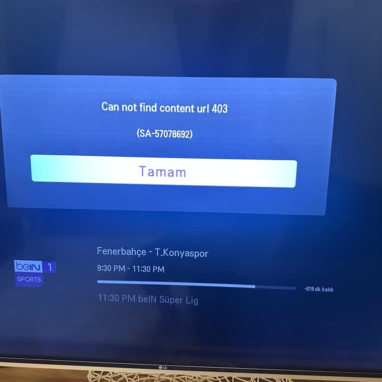 Bein Connect’te URL Hatası Maçı İzleyememe Ve Müşteri Hizmetinde Çile