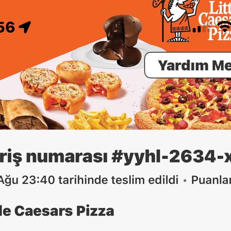 İstanbul Sarıyer Little Caesars Şubesinde Pizzanın Yanlış Pişirilmesi Ve Yetersiz Telafi