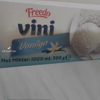 A101 Freedo Vini Dondurma Eksik Dolum