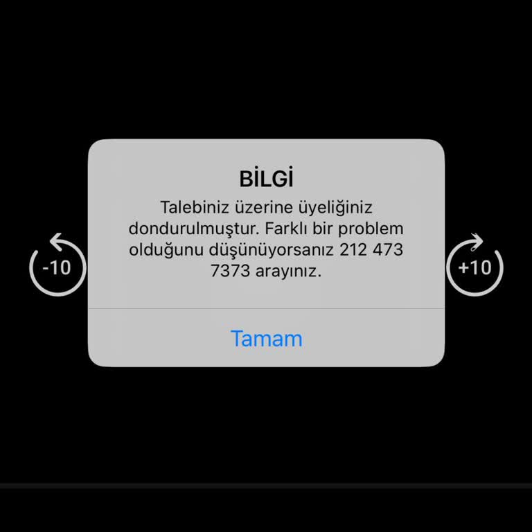 Üyelik Donduruldu Ve İçeriklere Erişemiyorum