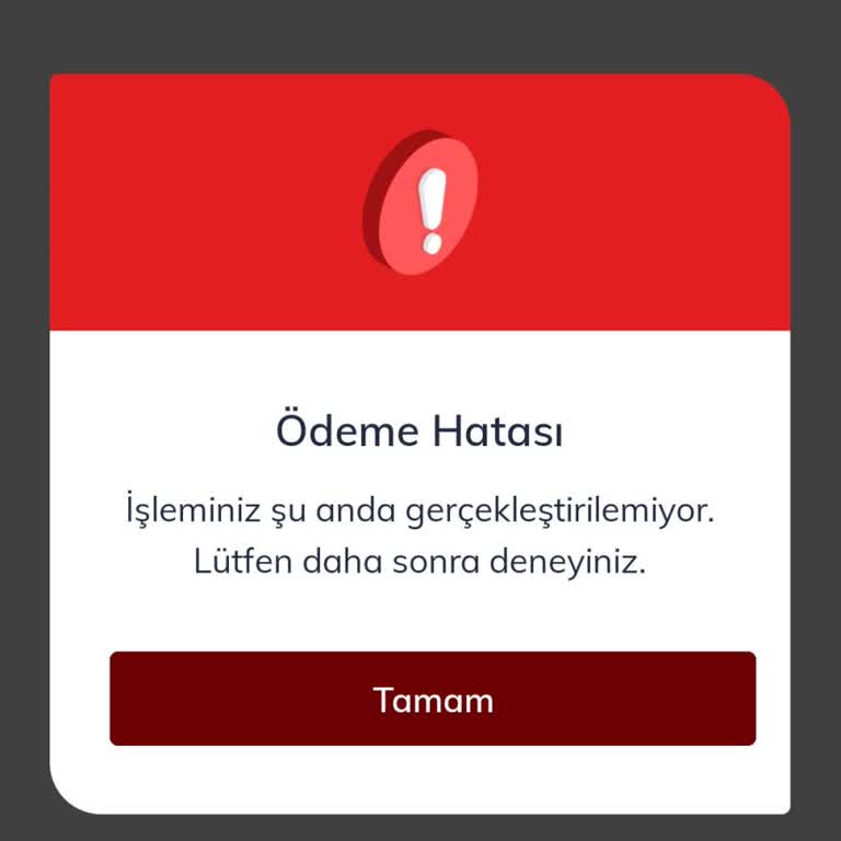 Bimcell Uygulamasında 30 GB İnternet Paketi Satın Alırken Kredi Kartı Ödeme Hatası