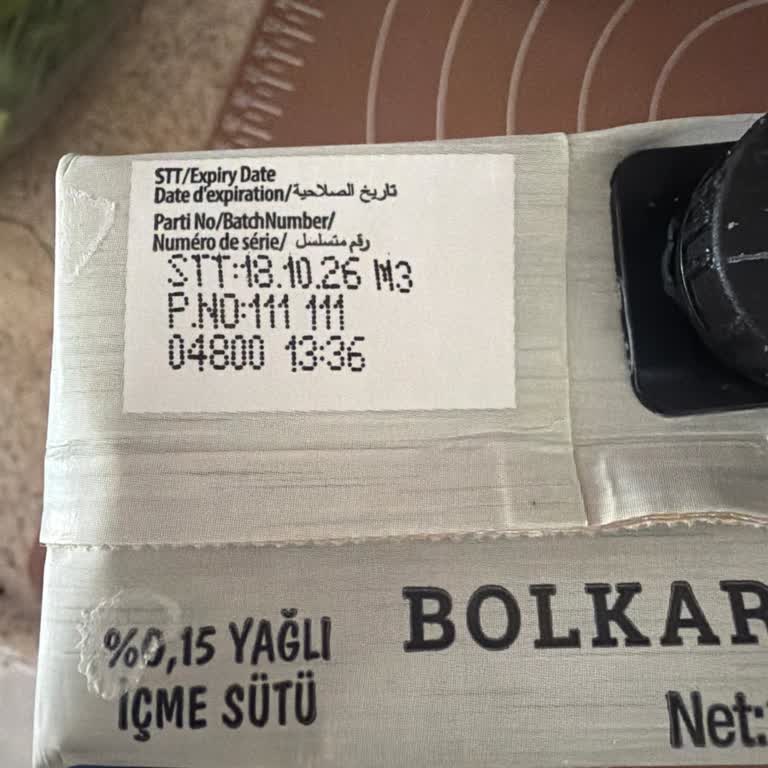 Meysüt Bolkar Süt Kapak Kısmında Sorun