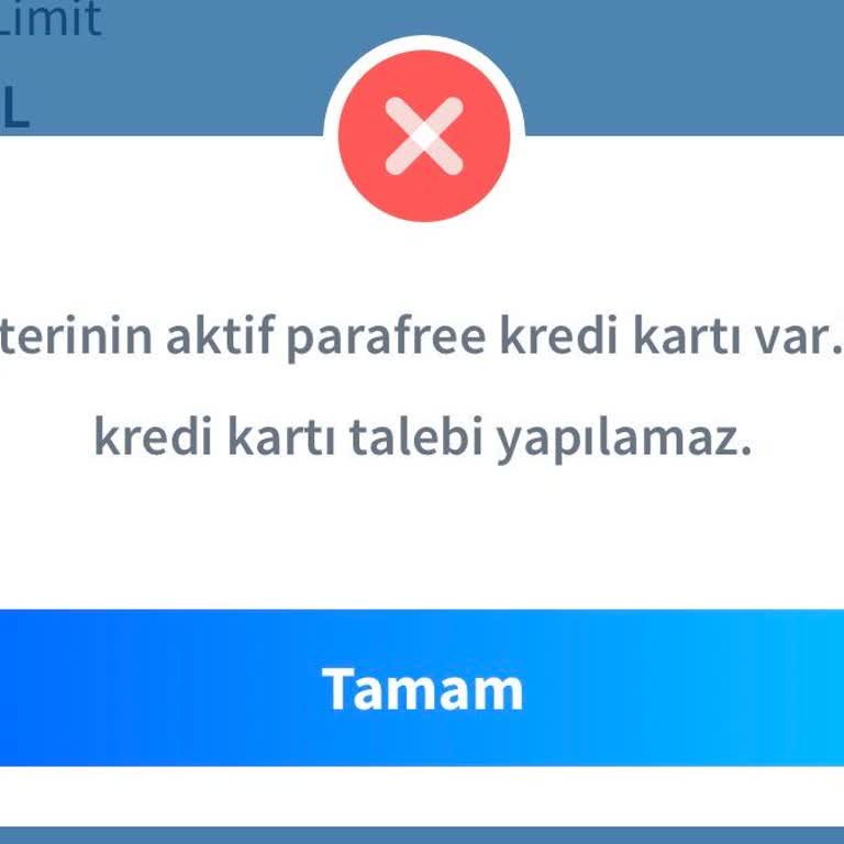Halkbank Genç Kart Limit Artışı Talebinde Sürekli Sistem Hatası