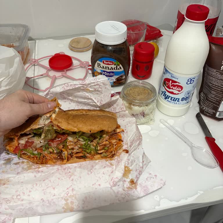 Siparişte Dürüm Yerine Ekmek Arası Döner Ve Eksik Ayran, Soğuk Ve Tüketilemez Yemek, İade Reddedildi
