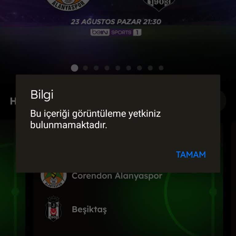 Ödenen Süper Lig Paketi Maç İzleme Yetki Sorunu Ve Cevapsız Destek