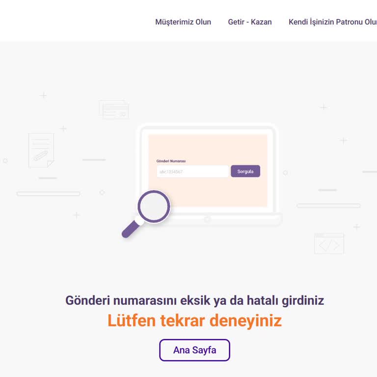 Takip Numarası Hatalı Olduğu İçin Kargo Takibi Yapılamıyor Ve İade Talep Ediyorum
