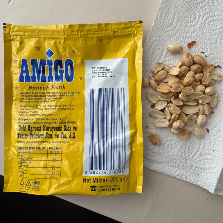 Şok Market’te Satılan Amigo Boncuk Fıstık Ürünün Bayat Olması Ve Sağlık Endişesi