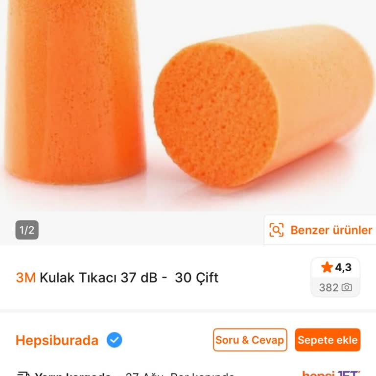 Hepsiburada’da 37 DB Olarak Belirtilen Kulak Tıkacının 35 DB Gelmesi Ve İade Reddi