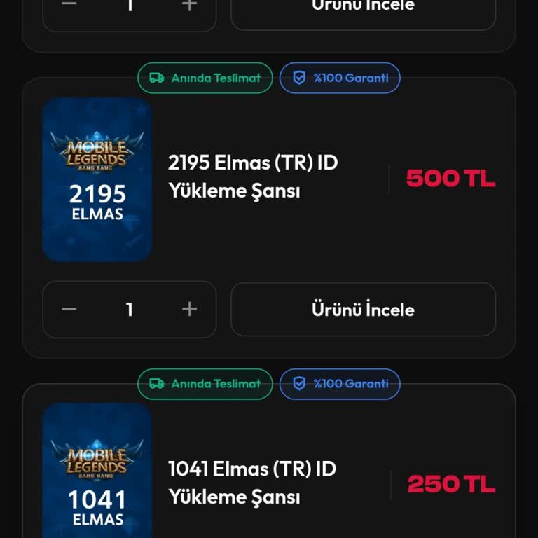 500 TL’lik Elmas Satın Alımımda Eksik Yükleme Ve İade Talebi