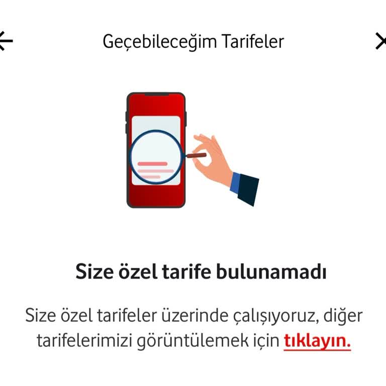 Vodafone Yanımda Uygulamasında Yenileme Teklifi Sunulmaması