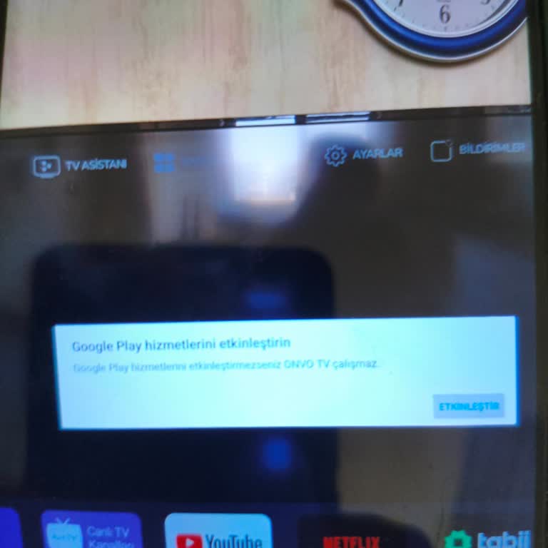 Onvo 43 İnç TV’de Google Play Hatası Açılışta Sürekli Görünüyor