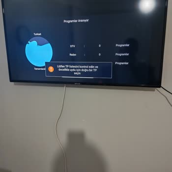 Onvo Televizyonda Uydu Kanalı Alımında TP Listesi Hatası