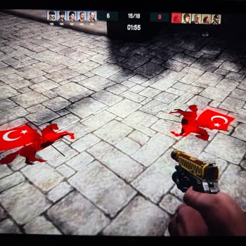 Zula Oyunu İçinde Bayrak Ve Atatürk Stickerlarının Yere Atılmasına Karşı Duyulan Hoşnutsuzluk