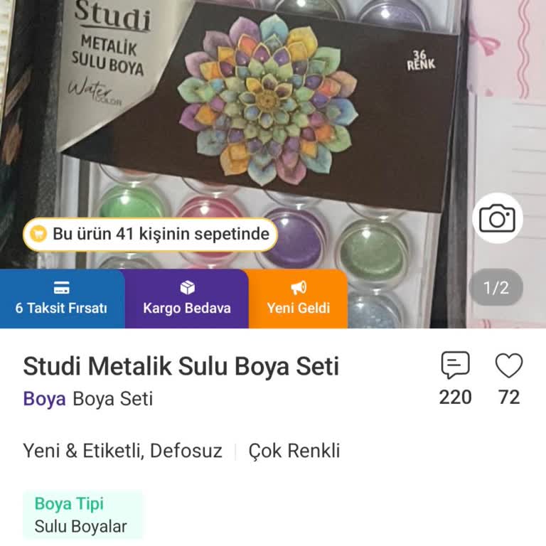 Metalik Sulu Boya Seti 49.920 TL’ye Satılıyor: Yanıltıcı Ve Etik Dışı Fiyatlandırma