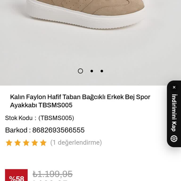 Satın Aldığım Ayakkabının Fiyatı Düşmüş Ve Müşteri Hizmetleri Çözüm Sunmadı