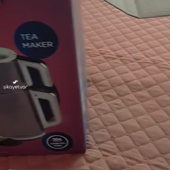 English Home Çay Makinesi Kulpu Yok, Her Yeri Lekeli Defolu Geldi!