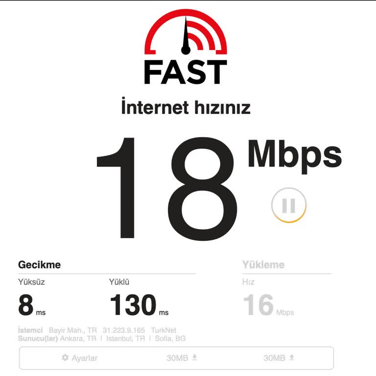 TurkNet VDSL Taahhüt Edilen 71 Mbps Hızının Sağlanamaması Ve Çözüm Talebi