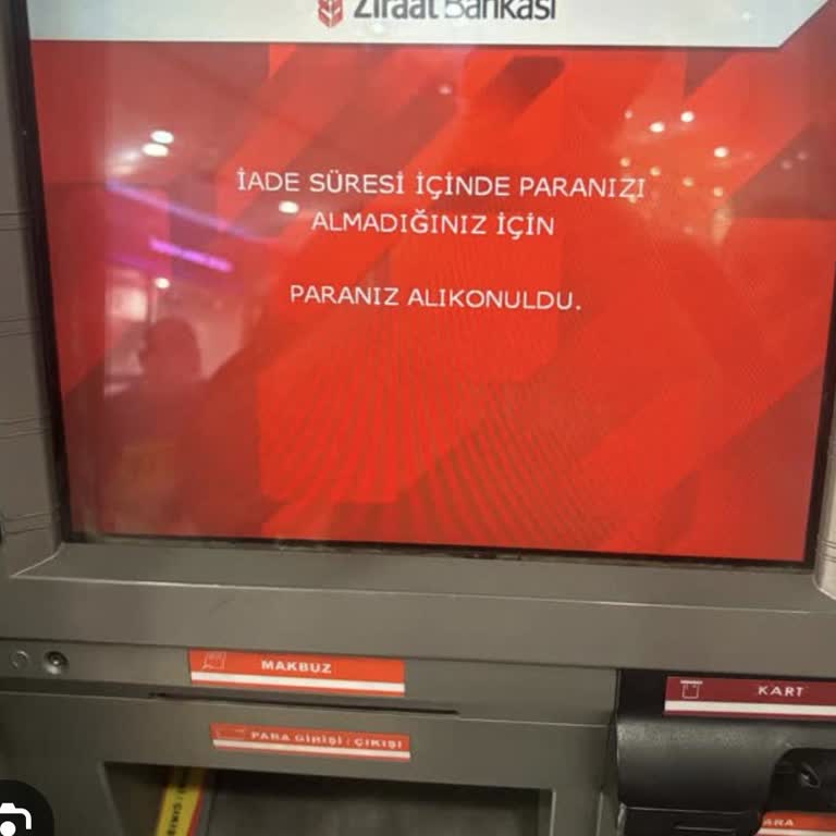 Ziraat Bankası ATM’de Para Yatırma İşlemi Hesaba Yansımadı