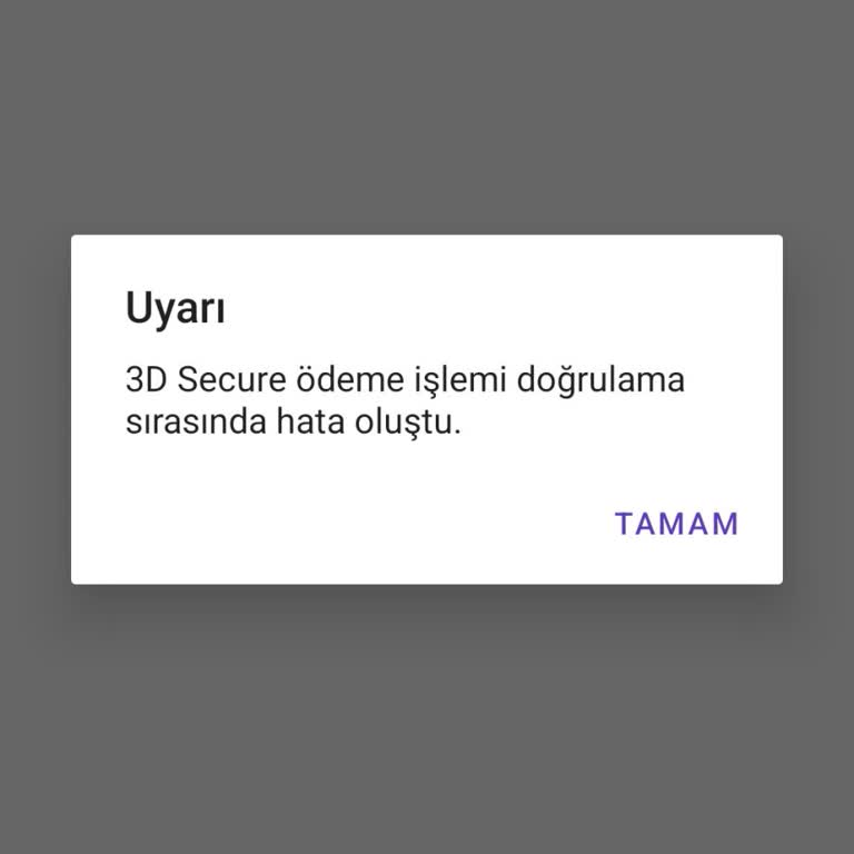 Ödeme Yaptığımda Kartım Hala Bloke Ve 3D Secure Hatası Ve Müşteri Hizmetinden Yanıt Yok