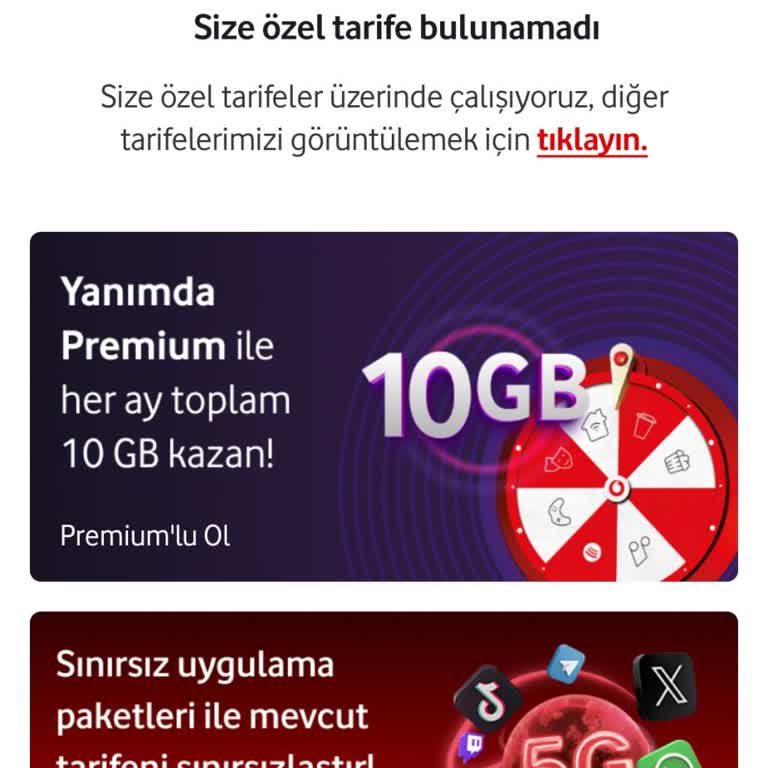 Vodafone Fahiş Tarife Artışı Ve Çözüm Talebi