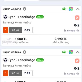 Bilyoner Kupon Hatası Yaşadım