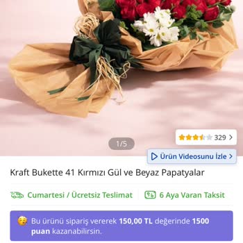 Çiçek Sepeti Eksik Ve Soluk Gül Buketi İçin İade Talebi