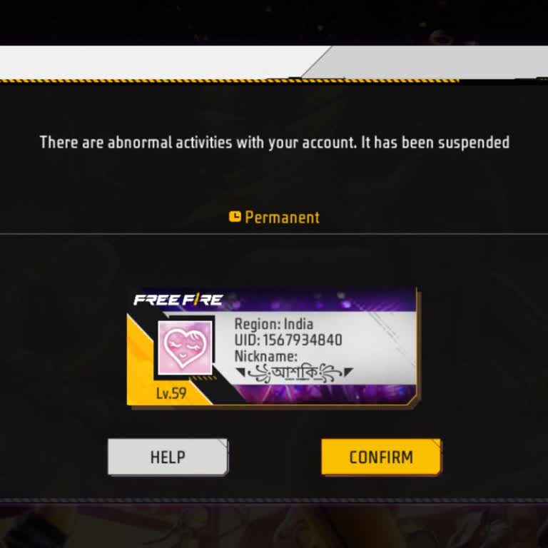 Garena Free Fire ID Suspended