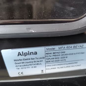 Alpina Ankastre Setin Ocak Düğmesi Çalışmıyor, Fırın Kulbu Boyası Dökülüyor - Garanti İsteği