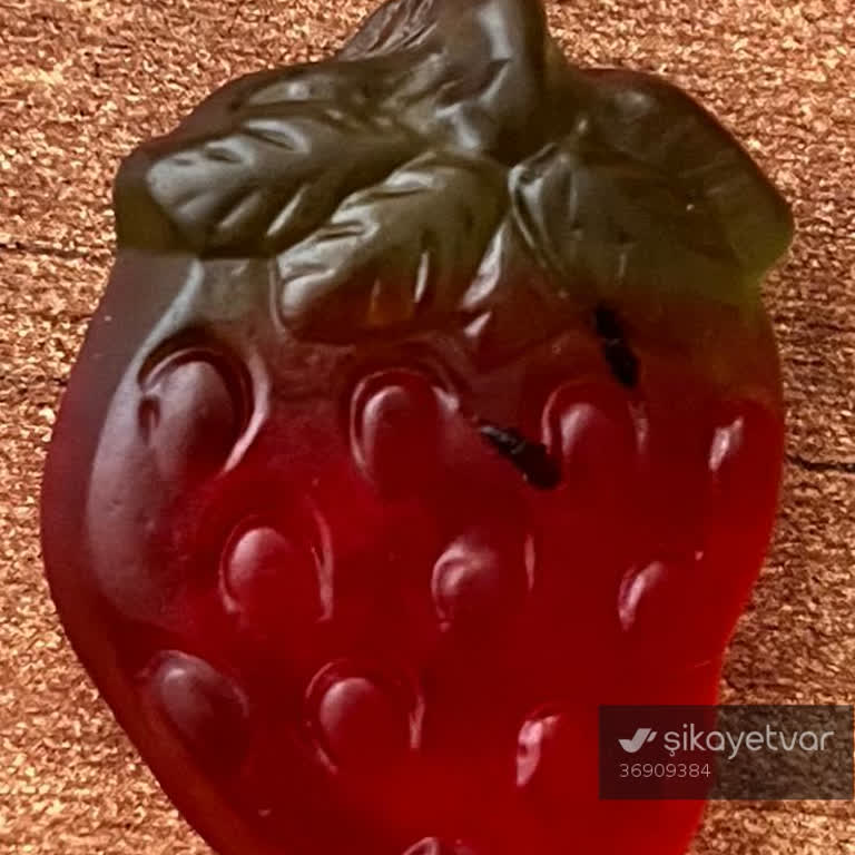 Haribo Çilek Aromalı Şekerde Böcek Tespiti