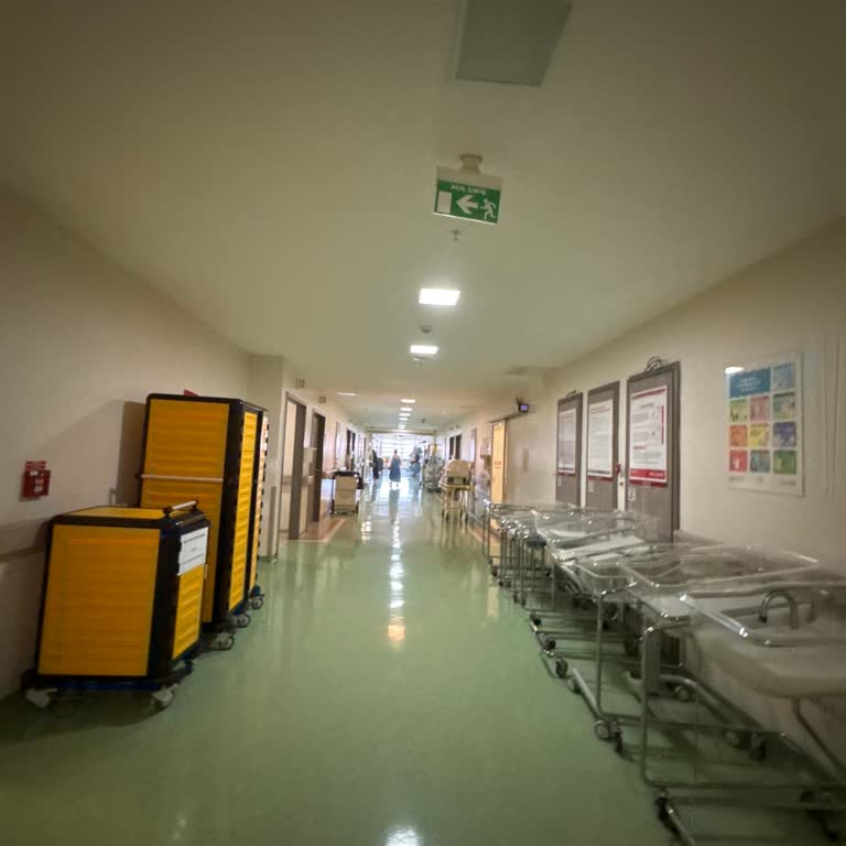 Medical Park Hastanesi Doğumhane Katında Duvarlarda Kırık Bölümler Bulunuyor