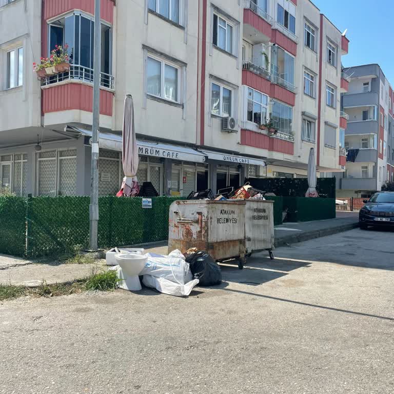 Atakum’da Çöp Konteynerlerinden Gelen Ağır Koku Ve Balık Atıkları Nedeniyle Oluşan Sağlık Sorunu