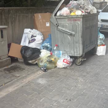 Çöp Konteyneri Sürekli Dolu; Kötü Koku Ve Aşırı Yük