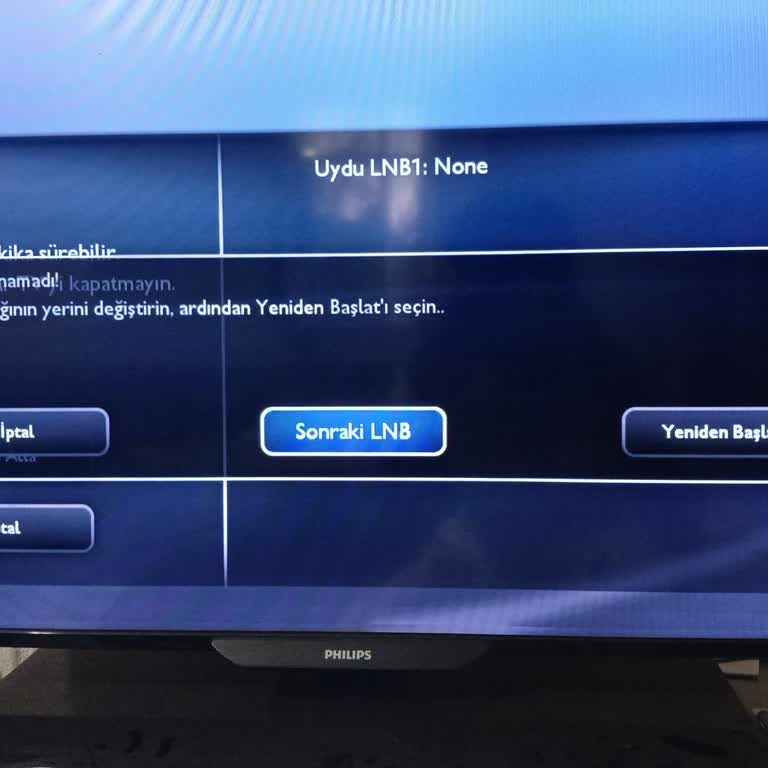 Philips TV Kurulumunda Uydu Bulunamadı